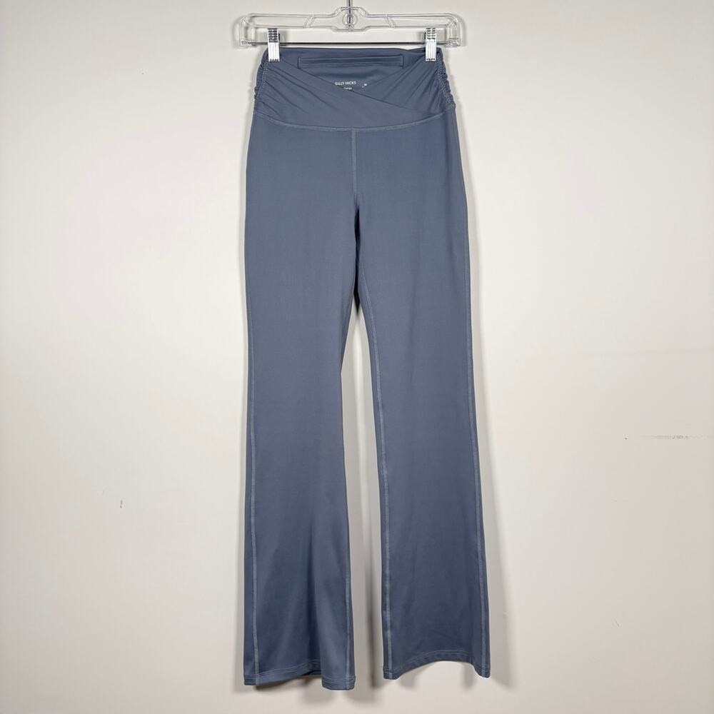 Hollister Gilly Hicks Blue Crossover High Waisted Ruched Recharge Boot Leggings
